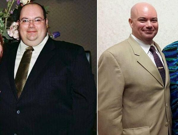 4. "Boşandıktan sonra, 18 ayda 204 kilodan 92 kiloya düştüm."
