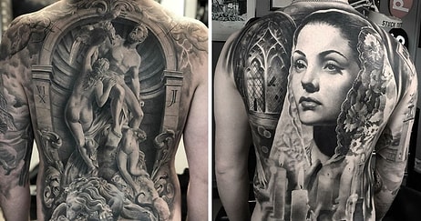20 впечатляющих татуировок от шведского художника, специализирующегося на черно-сером реализме