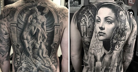 20 впечатляющих татуировок от шведского художника, специализирующегося на черно-сером реализме