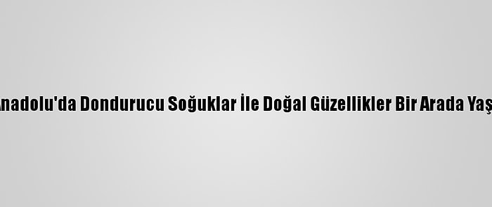 Doğu Anadolu'da Dondurucu Soğuklar İle Doğal Güzellikler Bir Arada Yaşanıyor