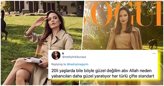 20'liklere Taş Çıkartan Duruşu ile Vogue Dergisine Pozlar Veren Angelina Jolie Gören Herkesin Nefesini Kesti!