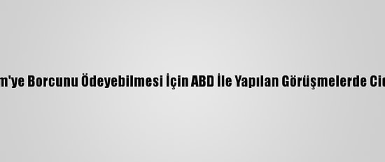 Güney Kore İran'ın Bm'ye Borcunu Ödeyebilmesi İçin ABD İle Yapılan Görüşmelerde Ciddi İlerleme Kaydetti
