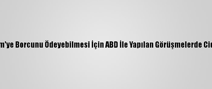 Güney Kore İran'ın Bm'ye Borcunu Ödeyebilmesi İçin ABD İle Yapılan Görüşmelerde Ciddi İlerleme Kaydetti