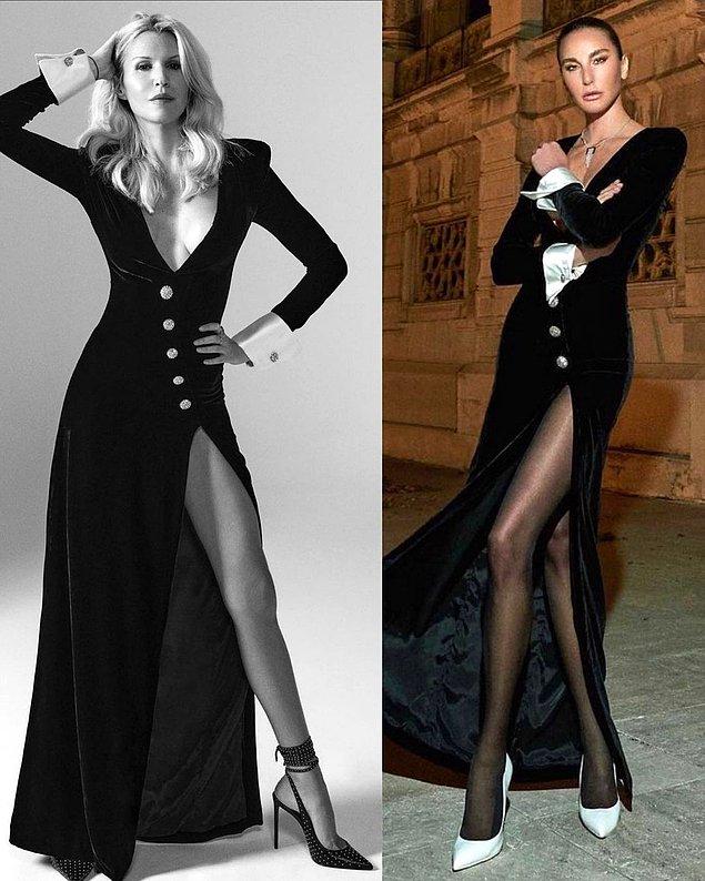 Derin Mermerci ve Ece Sükan'ın elbiseleri de aynı tasarımcıdan: Alessandra Rich.