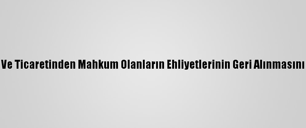 Aym, Uyuşturucu İmalatı Ve Ticaretinden Mahkum Olanların Ehliyetlerinin Geri Alınmasını Anayasa'ya Uygun Buldu