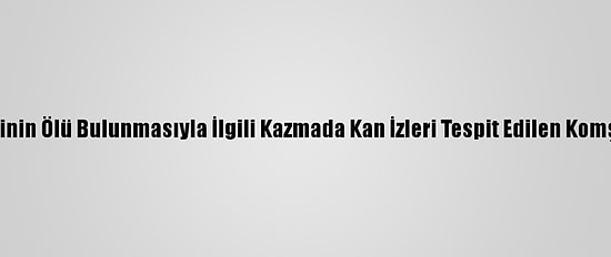 Samsun'da Bir Kişinin Ölü Bulunmasıyla İlgili Kazmada Kan İzleri Tespit Edilen Komşu Gözaltına Alındı