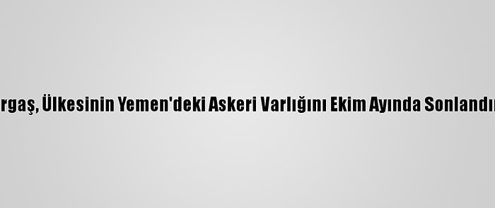 Bae'li Bakan Gargaş, Ülkesinin Yemen'deki Askeri Varlığını Ekim Ayında Sonlandırdığını Açıkladı