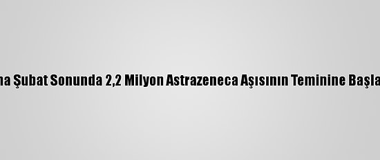 Ukrayna Şubat Sonunda 2,2 Milyon Astrazeneca Aşısının Teminine Başlayacak