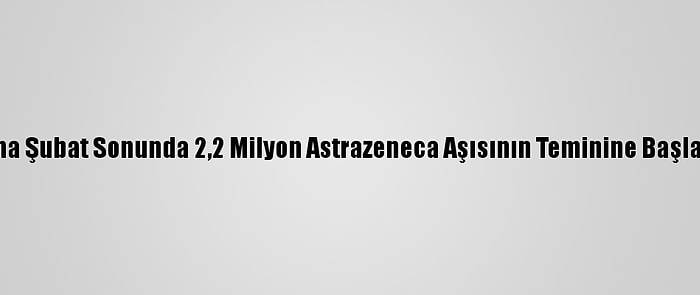 Ukrayna Şubat Sonunda 2,2 Milyon Astrazeneca Aşısının Teminine Başlayacak