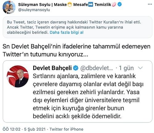 Twitter'dan Süleyman Soylu'nun İki Tweetine Daha Kısıtlama Geldi