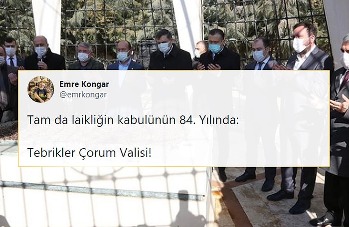 Milli Mücadele Karşıtı İskilipli Atıf İçin Anma Düzenleyen Çorum Valisi ve AKP'liler Tepkilerin Odağında