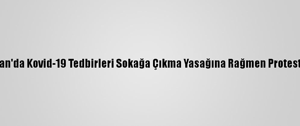 Gürcistan'da Kovid-19 Tedbirleri Sokağa Çıkma Yasağına Rağmen Protesto Edildi