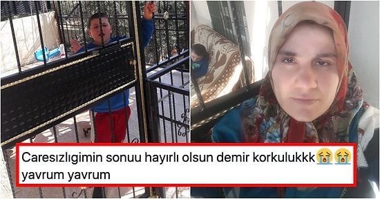 Pandemi Yüzünden Otizmli Çocuğunu Demir Parmaklıklara Kilitlemek Zorunda Kaldığını Söyleyen Anne