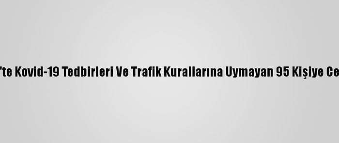 Marmaris'te Kovid-19 Tedbirleri Ve Trafik Kurallarına Uymayan 95 Kişiye Ceza Kesildi