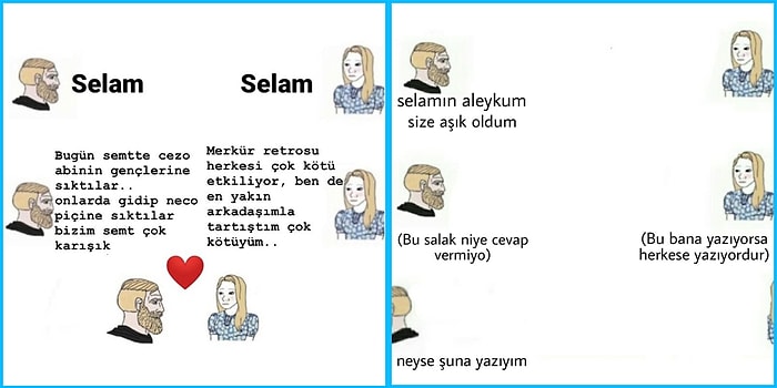 Klasikleşen Kadın-Erkek Diyaloglarıyla Hepimize Tanıdık Gelecek Paylaşımlara İmza Atmış 17 Kişi