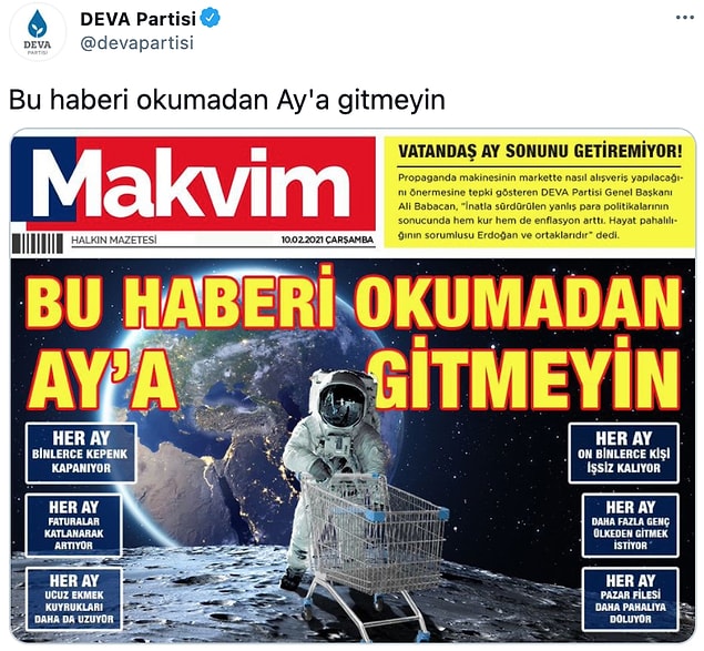 Makvim gazetesinin manşeti şöyle 📌