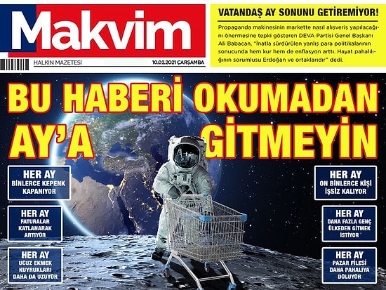 Deva Partisi'nden 'Takvim' Göndermeli Mesaj: Bu Haberi Okumadan Ay'a Gitmeyin