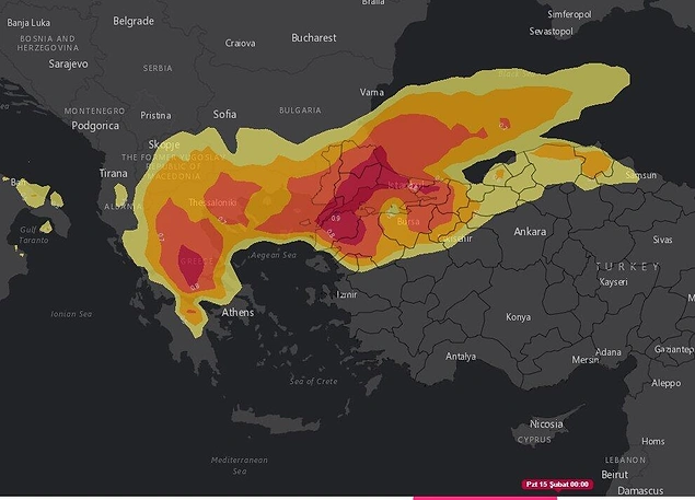 Harita paylaşıldı