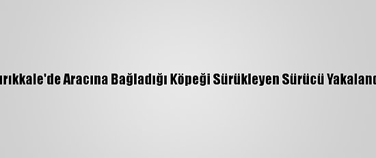Kırıkkale'de Aracına Bağladığı Köpeği Sürükleyen Sürücü Yakalandı