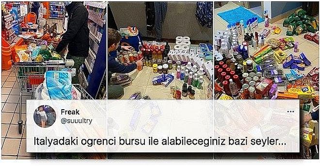 İtalya'daki Türk Öğrencinin Bursuyla Yaptığı Market Alışverişini Görünce Sinirleriniz Bozulacak