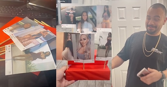 Sürprizin Böylesi! Kocasının Instagram'da Beğendiği Kızların Fotoğraflarını Hediye Etti