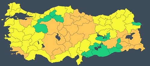 Meteoroloji'den 69 İl İçin Sarı ve Turuncu Kodlu Uyarı