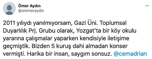 Biz Bu Adama Aşığız! Cem Adrian Kaydırmalı Link Vererek Köy Okullarına Yaptığı Yardımla Kalplerde Taht Kurdu