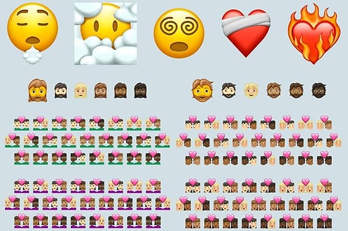 Sakallı Kadın Emojisinden, Ateşli Kalplere! Apple Yeni Güncelleme ile Gelecek Olan Emojileri Tanıttı