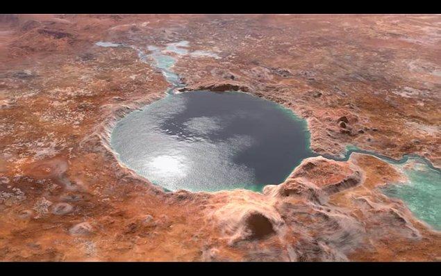 Milyarlarca yıl önceki halinin şöyle resmedildiği Jezero Krateri neden seçildi?