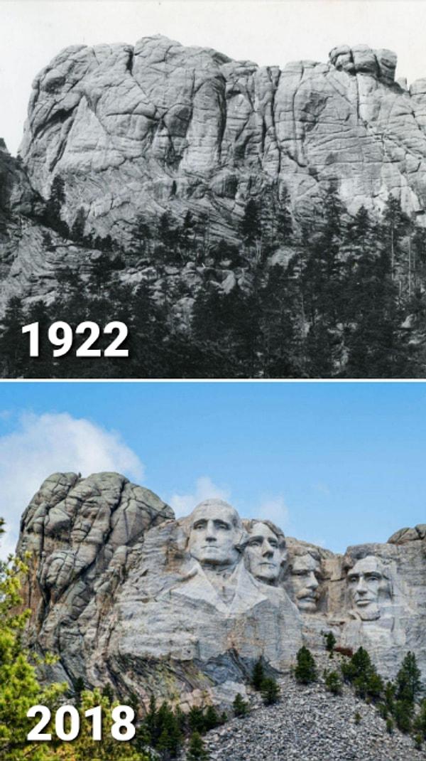 10. Rushmore Dağı Anıtı 1922 ve 2018