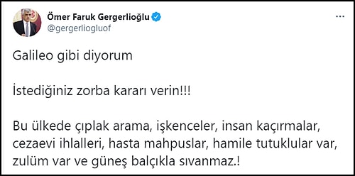 Çıplak Aramayı Gündeme Getiren ve Hapis Cezası Alan Milletvekili İçin Kampanya: #GergerlioğlununYanındayız