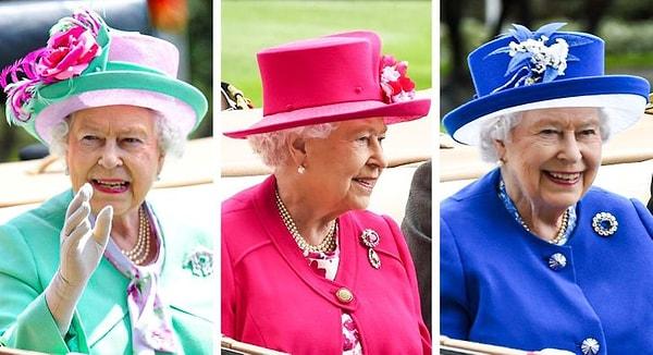 6. Kraliçe II. Elizabeth kıyafetlerinde her zaman canlı renkleri tercih eder.