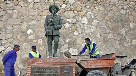 İspanya'da Diktatör Franco'nun Son Heykeli de Kaldırıldı