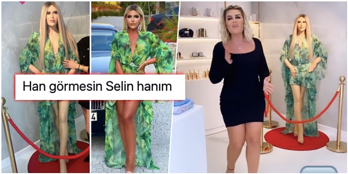 Güzellik Merkezine 34 Beden Balmumu Heykelini Yaptıran Selin Ciğerci'ye Komik Tepkiler Gecikmedi