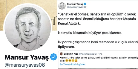 Mansur Yavaş Küçük Hayranının Çizdiği Portreyi Profil Resmi Yaptı