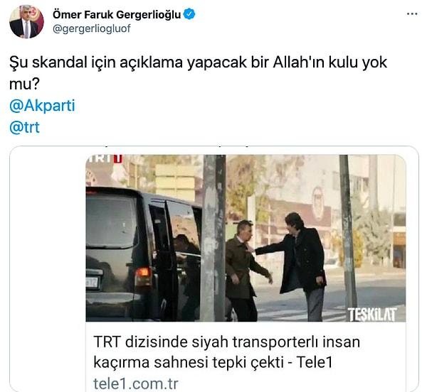 Gergerlioğlu "skandal" dedi