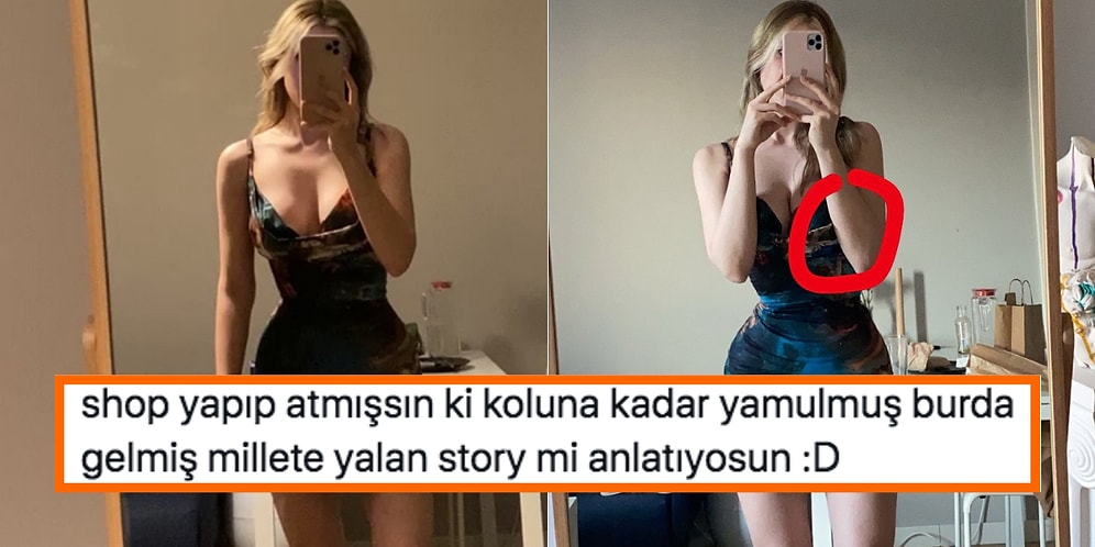 Paylaştığı Elbiseli Fotoğrafına Photoshop Diyen Kullanıcılara Attığı Video ile Ayar Veren Kadın