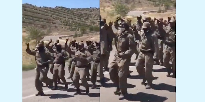 Eğitim Sırasında Bozkurt İşareti Yapan Somalili Askerler