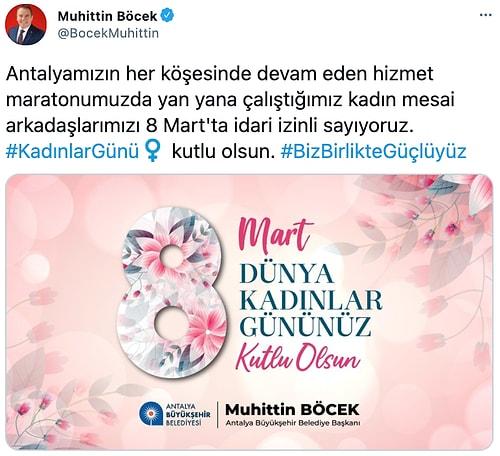 Antalya Büyükşehir Belediyesi'nin Kadın Çalışanları, 8 Mart'ta İzinli Sayılacak