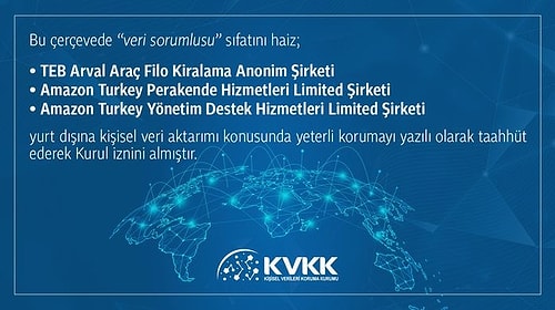 Amazon Türkiye'den İzni Kaptı! Kişisel Verileri Yurt Dışına Aktarabilecek