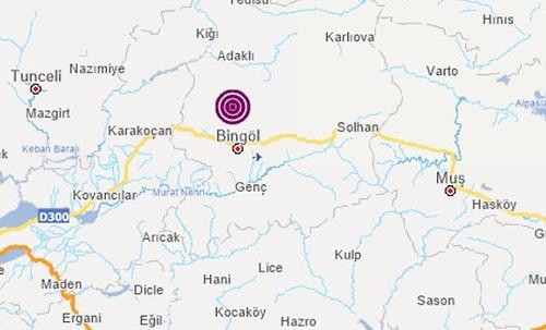 Bingöl'de 4,0 Büyüklüğünde Deprem