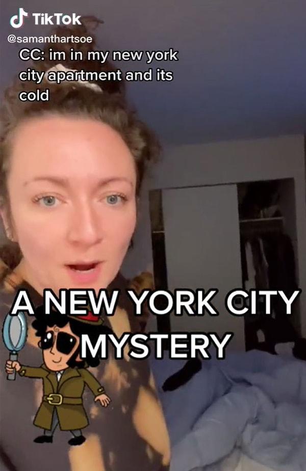 New York'ta bir apartmanda yaşayan Samantha Hartsoe adındaki kadın, dairesinin neden sürekli bu kadar soğuk olduğunu merak ediyordu.