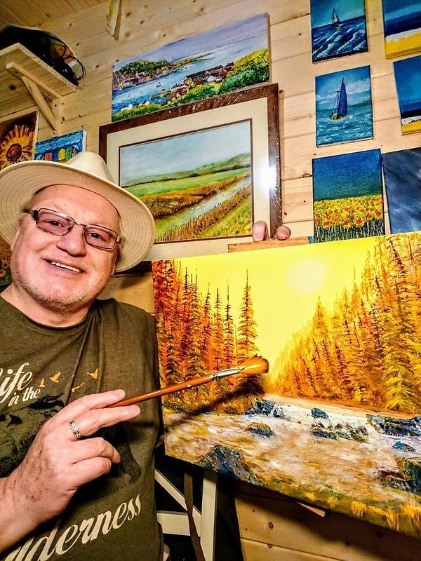 9. "Мой свекр был вынужден уйти на пенсию раньше, чем планировал. Оказалось, в нем все эти годы прятался талантливый художник!"