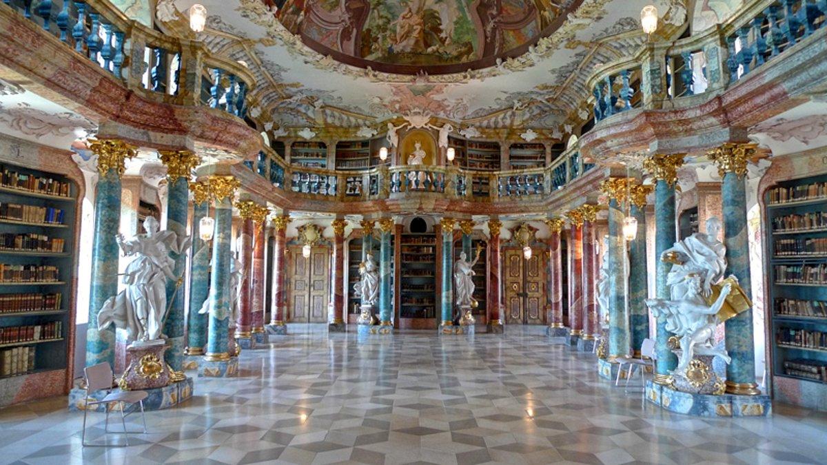 16 libraries. Библиотека монастыря в Ульме. Самая красивая библиотека в мире. Центральная библиотека в Ульме. Biblioteca Admont Abbey (Admont, Austria).