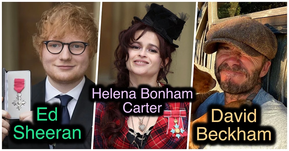 Yaptıkları İyiliklerle Kraliyet Ailesi Tarafından Britanya İmparatorluk Nişanıyla Onurlandırılan Ünlüler