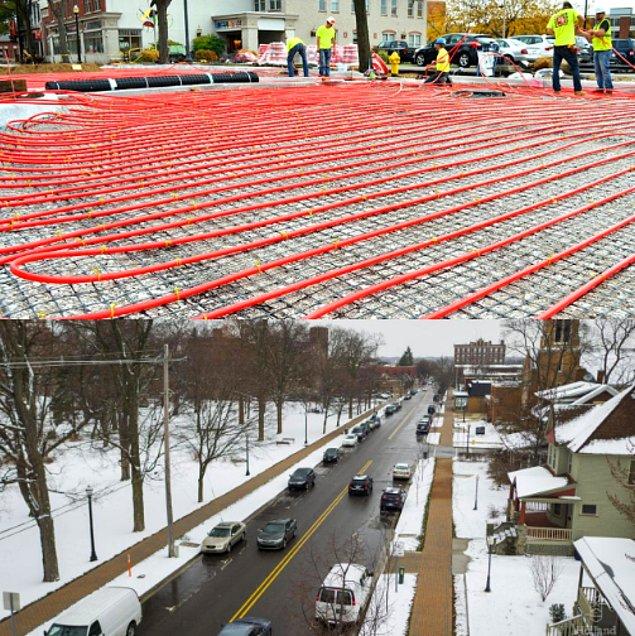 23. Michigan, Holland'da, 270 kilometrelik boru hattı beton yolların altını sarmış durumdadır. Buz ve karı eritmek için bu borulardan ılık su akışı sağlanır ve bu ABD'deki en büyük kar eritme sistemidir.