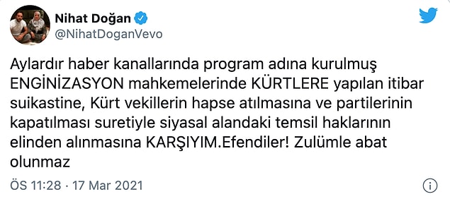 'Efendiler, zulümle abat olunmaz'