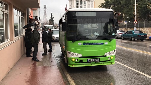 İzmit'te Halk Otobüsü Şoförüne Darp