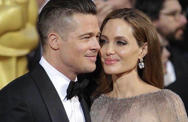 9. Angelina Jolie, Brad Pitt ile olan ilişkisi boyunca kendisinden şiddet gördüğünü iddia etti!