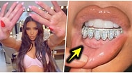 7 Yıllık Evliliğini Bitirmek Üzere Olan Kim Kardashian İlginç Diş Aksesuarıyla Görenleri Epey Şaşırttı!